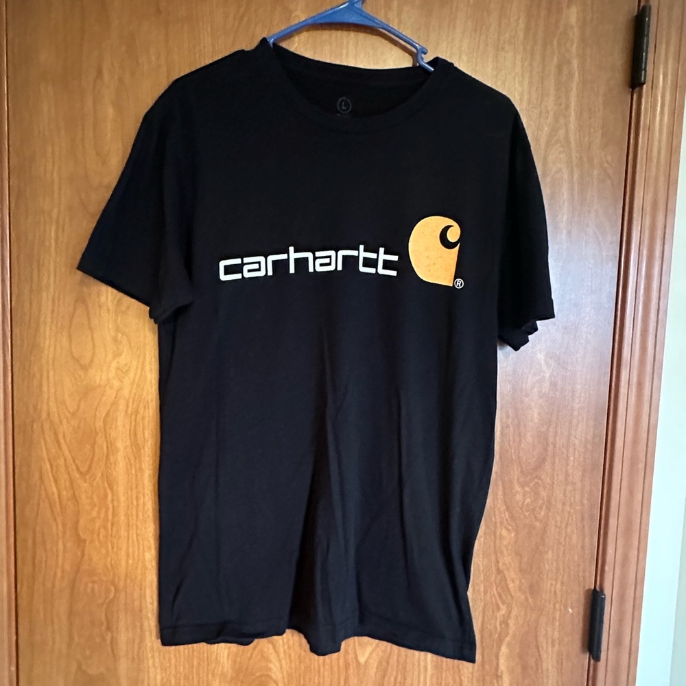 Carhartt Black Tee with Gold Logo